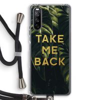 Take me back: Sony Sony Xperia 10 III Transparant Hoesje met koord