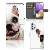 Samsung Galaxy A32 4G | Telefoonhoesje | Met pasjeshouder | Franse Bulldog