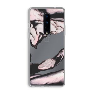 Roze stroom: OnePlus 8 Transparant Hoesje