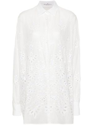 Ermanno Scervino chemise à broderie anglaise - Blanc