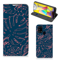 Samsung Galaxy M31 Smart Cover Palm Leaves - thumbnail