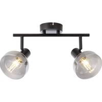 Brilliant 82713/06 Reflekt Plafondlamp E14 18 W Zwart (mat), Matglas