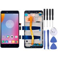 LCD-scherm en volledige montage van de Digitizer met Frame voor 5.5 inch Lenovo K6 Opmerking K53a48 (zwart)