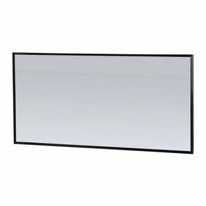 Spiegel Topa Silhouette 140x70x2.5 cm Aluminium Zwart Sanitop