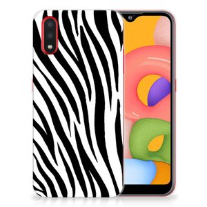 Samsung Galaxy A01 TPU Hoesje Zebra