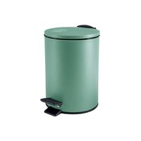 Spirella Pedaalemmer Cannes - salie groen - 3 liter - metaal - L17 x H25 cm - soft-close - toilet/badkamer - Pedaalemmer - thumbnail
