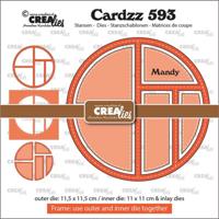 Crealies • cardzz frame & inlay mandy
