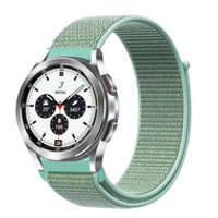 Sport Loop nylon bandje - Mintgroen - Samsung Galaxy Watch 4 Classic - 42mm / 46mm - thumbnail