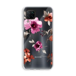 Geschilderde bloemen: Huawei P40 Lite Transparant Hoesje