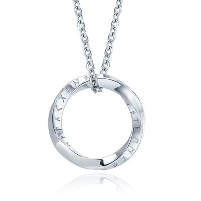 Mendes Nordic Heren Ketting - Rune Circle Silver
