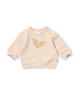 HEMA Newborn sweater croissant ecru (ecru)