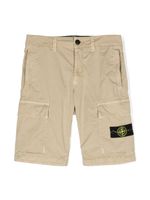 Stone Island Junior short cargo à patch logo - Tons neutres