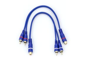 Splitter 2 kabels met 2x male 1x female Blauw (CL195-MMF)