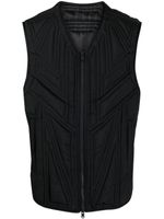 Y-3 x Adidas gilet matelassé à fermeture zippée - Noir
