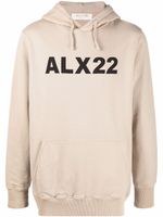 1017 ALYX 9SM hoodie à logo imprimé - Tons neutres