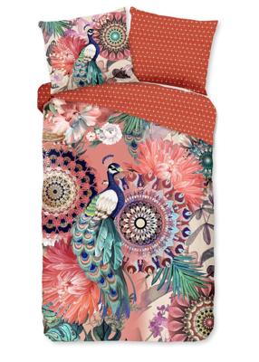 HIP Dekbedovertrek "mandala's en een pauw" - Multi - (155x220 cm) - Katoen Satijn HIP Dekbedovertrek "mandala's en een pauw" - Multi - (155x220 cm) - Katoen Satijn