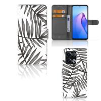 OPPO Reno8 Pro Hoesje Leaves Grey