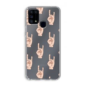 Rock: Samsung Galaxy M31 Transparant Hoesje