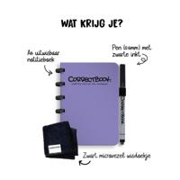 Correctbook Original Petunia Purple A6 Gelinieerd - Uitwisbaar / Herschrijfbaar Notitieboek