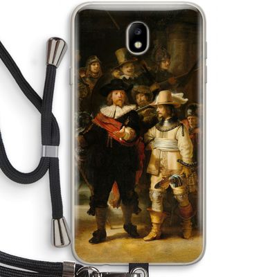 De Nachtwacht: Samsung Galaxy J7 (2017) Transparant Hoesje met koord
