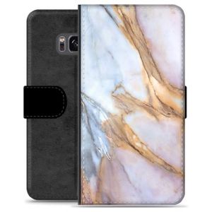 Samsung Galaxy S8+ Premium Wallet Hoesje - Elegant Marmer