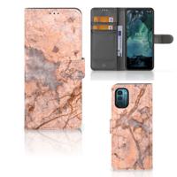 Nokia G11 | G21 | Bookcase | Marmer Oranje
