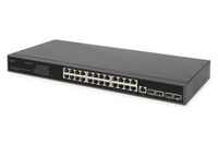 Digitus DN-80223 netwerk-switch Unmanaged L3 Gigabit Ethernet (10/100/1000) 1U Zwart