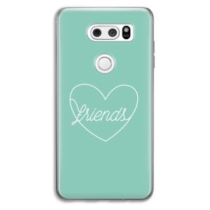 Friends heart pastel: LG V30 Transparant Hoesje