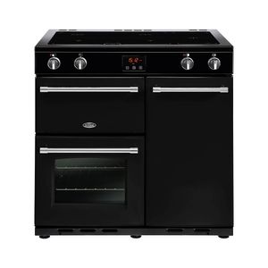 Belling Farmhouse 90 cm Induktion Range-fornuis Zone van inductiekookplaat Zwart A
