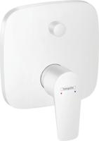 Hansgrohe Talis E ééngreeps badmengkraan afbouwdeel met zekerheidscombinatie, mat wit