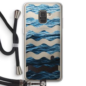 Oceaan: Samsung Galaxy A8 (2018) Transparant Hoesje met koord