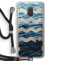 Oceaan: Samsung Galaxy A8 (2018) Transparant Hoesje met koord