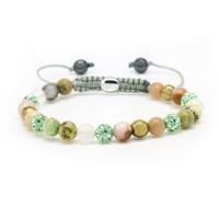 Karma Armband Spiral Coco XS Green Crystal