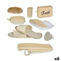 Badset Berilo Bruin 30 x 6,5 x 30 cm Mand (6 Stuks)