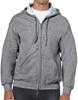 Gildan G18600 Heavy Blend™ Adult Full Zip Hooded Sweatshirt - Graphite Heather - 3XL