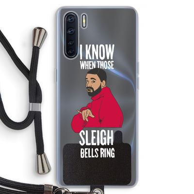 Sleigh Bells Ring: Oppo A91 Transparant Hoesje met koord