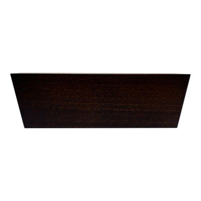 Meubelpoot bruin vierkant 16 bij 4,5 cm en hoogte 5 cm van massief hout