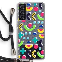 8-bit N°1: Samsung Galaxy S21 FE Transparant Hoesje met koord