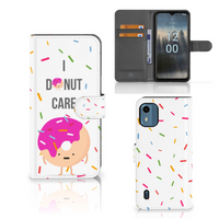 Nokia C12 Book Cover Donut Roze - thumbnail