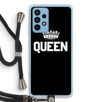 Queen zwart: Samsung Galaxy A52 Transparant Hoesje met koord