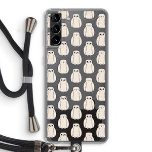 Uilen: Samsung Galaxy S21 Plus Transparant Hoesje met koord