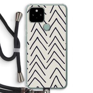 Marrakech Arrows: Pixel 5 Transparant Hoesje met koord