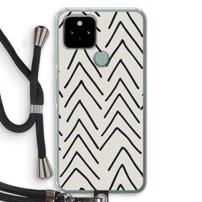 Marrakech Arrows: Pixel 5 Transparant Hoesje met koord