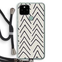 Marrakech Arrows: Pixel 5 Transparant Hoesje met koord