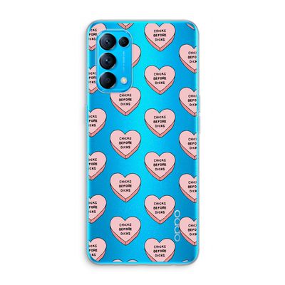 Chicks before dicks: Oppo Find X3 Lite Transparant Hoesje