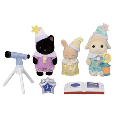 Sylvanian Families Trio peutervriendjes pyjama party
