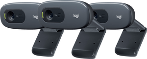 Logitech C270 HD-Webcam 3-pack