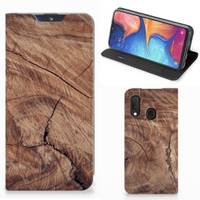 Samsung Galaxy A20e Book Wallet Case Tree Trunk