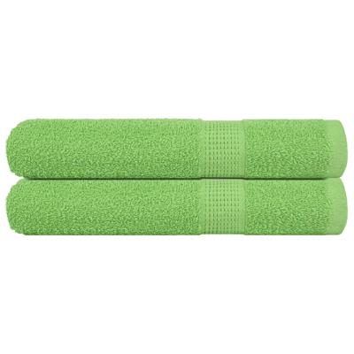 VidaXL Handdoeken 2 st 100x200 cm 360 g/m² 100% katoen appelgroen