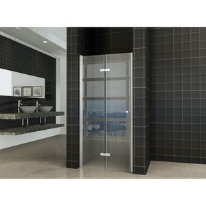 Wiesbaden vouwbare nisdeur 900x2020 links 8 mm NANO glas
